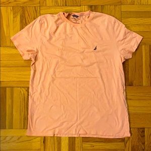 Nautica Men’s Pink Performance Tee Short Sleeved